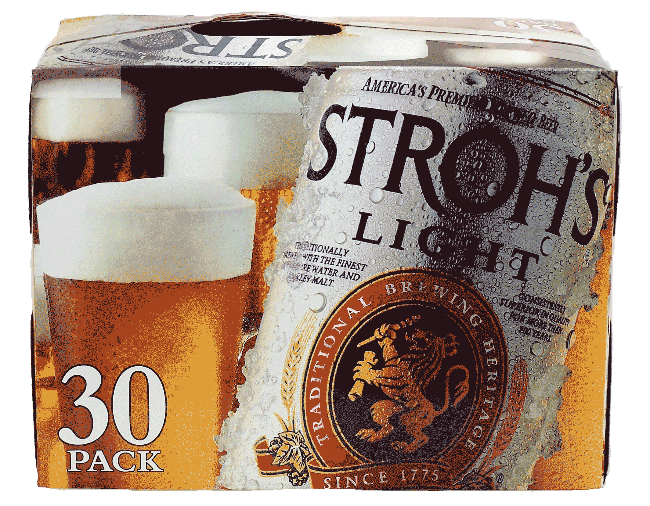 Stroh's  light beer 30 12-fl. oz. cans Full-Size Picture